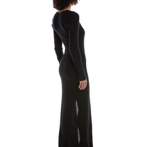 Jacquemus brown mohair alpaca sweater Long Sleeve Dress size 2.
